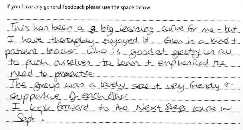 Photoshop Lessons Student Feedback and Testimonial