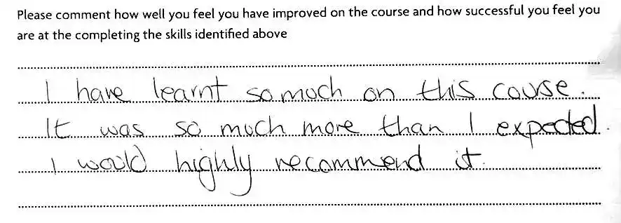 Photoshop Lessons Student Feedback and Testimonial