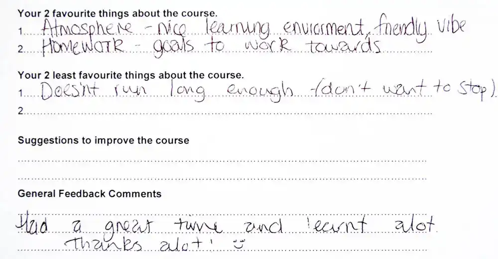Photoshop Lessons Student Feedback and Testimonial