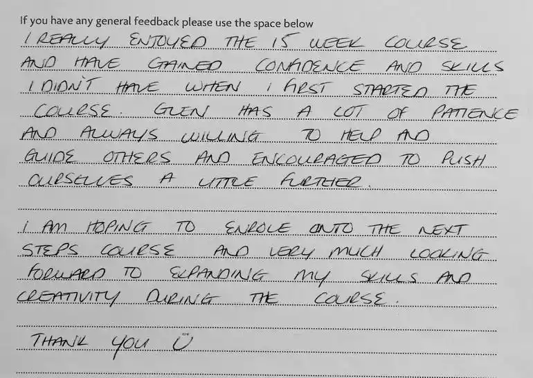 Photoshop Lessons Student Feedback and Testimonial