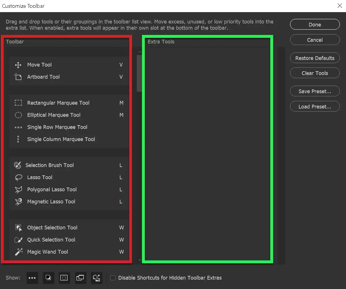 edit toolbar tutorial