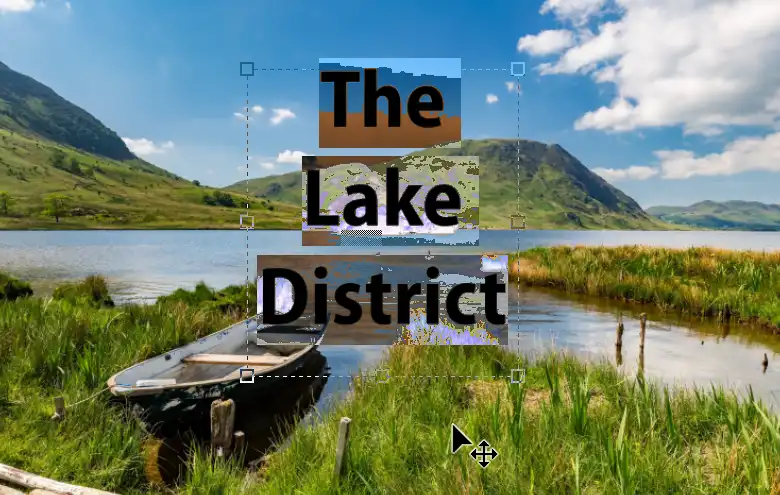 Photoshop horizontal-type-mask-tool