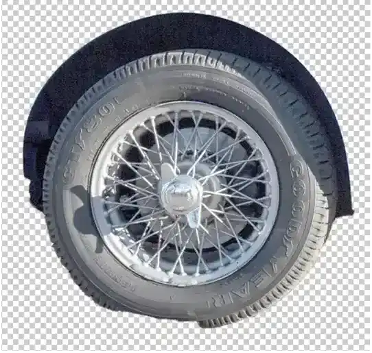 Photoshop Transform Elliptical Selection of Wheel Tutorial