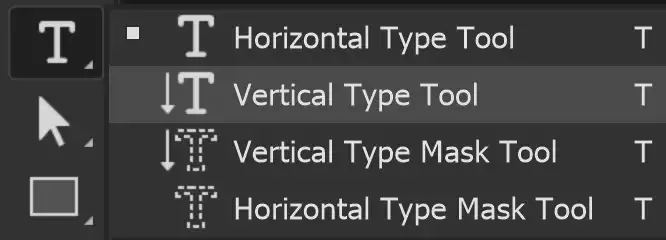 Photoshop Vertical Type Tool Tutorial
