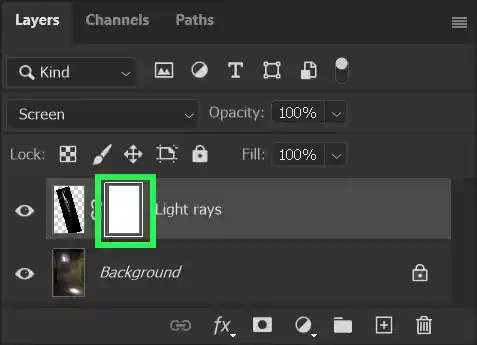 photoshop tutorial to add light rays
