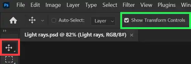 photoshop tutorial to add light rays