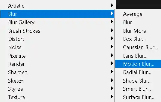 Photoshop Motion Blur Tutorial