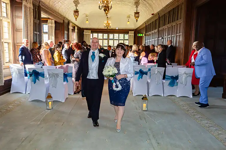 Wedding photography at Fanhams Hall in late October, Ware