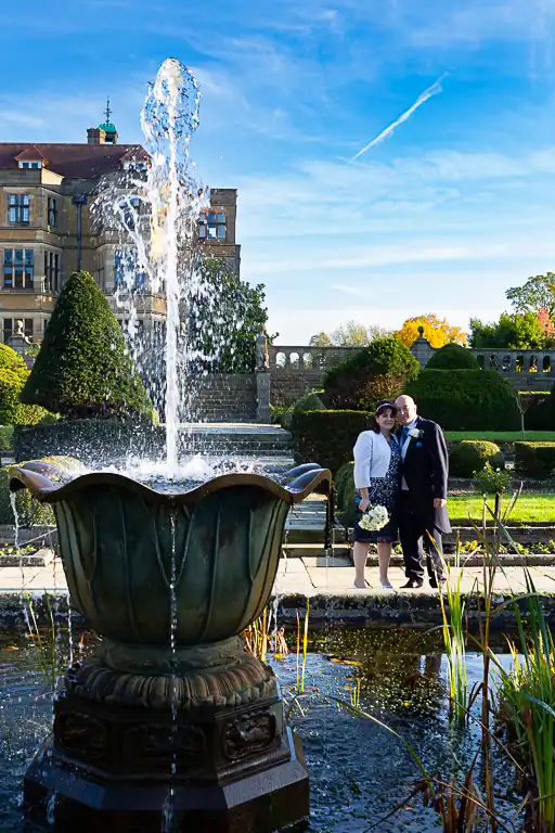 Wedding photography at Fanhams Hall in late October, Ware