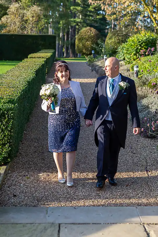 Wedding photography at Fanhams Hall in late October, Ware