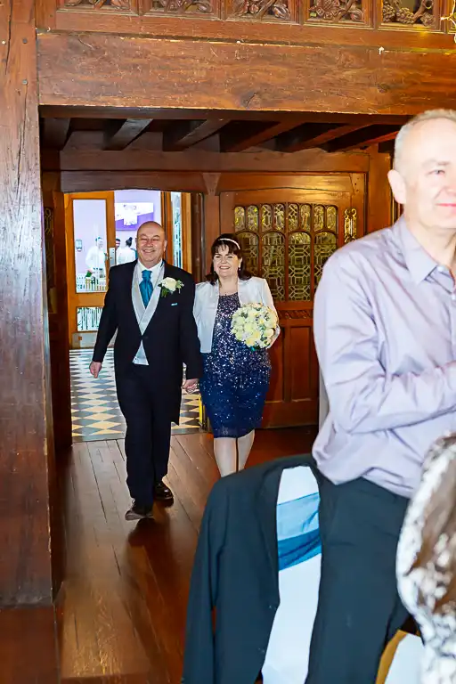 Wedding photography at Fanhams Hall in late October, Ware