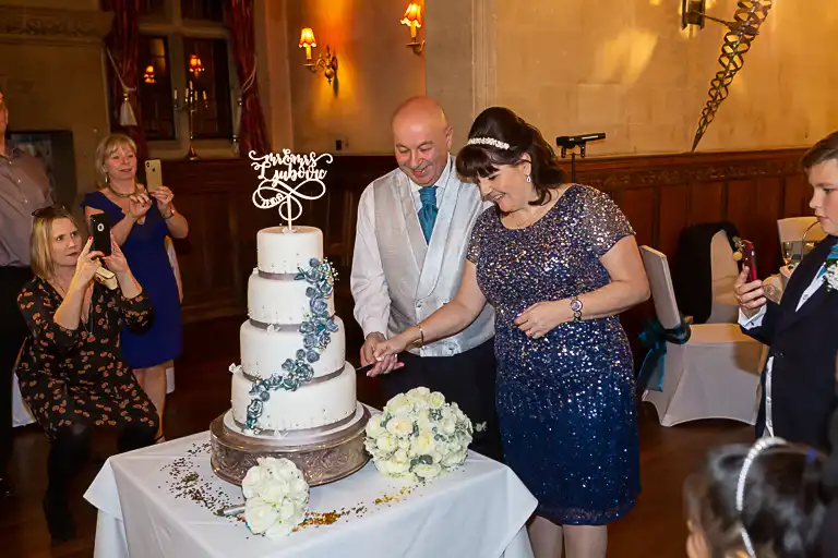 Wedding photography at Fanhams Hall in late October, Ware