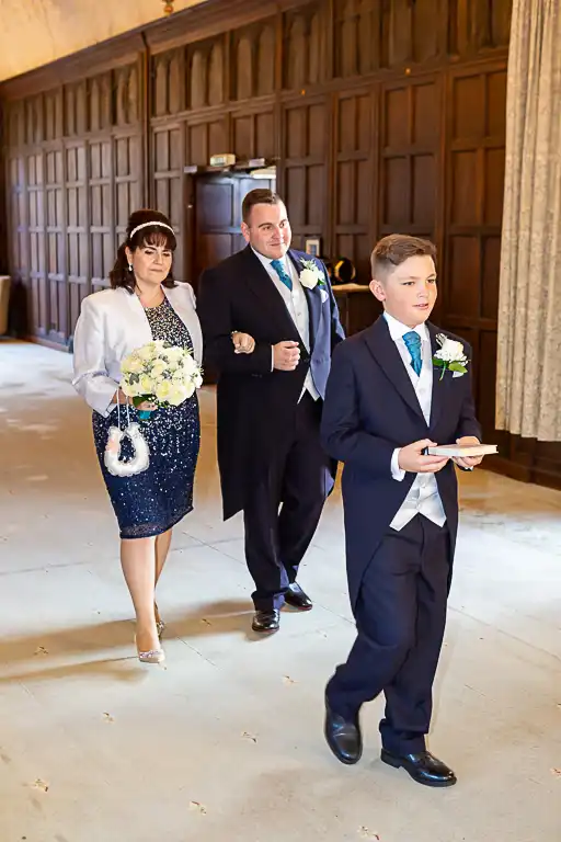 Wedding photography at Fanhams Hall in late October, Ware