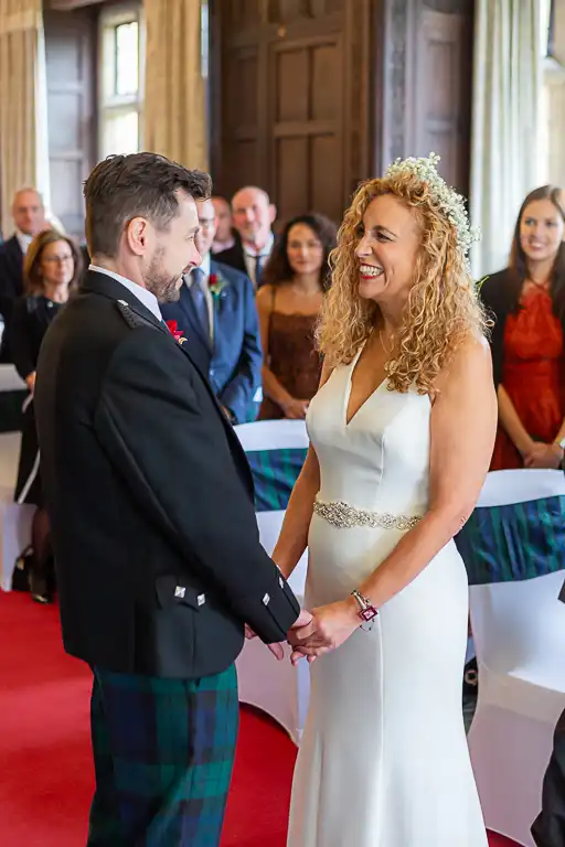 Wedding photography at Fanhams Hall in October, Ware