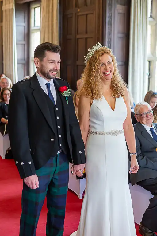 Wedding photography at Fanhams Hall in October, Ware