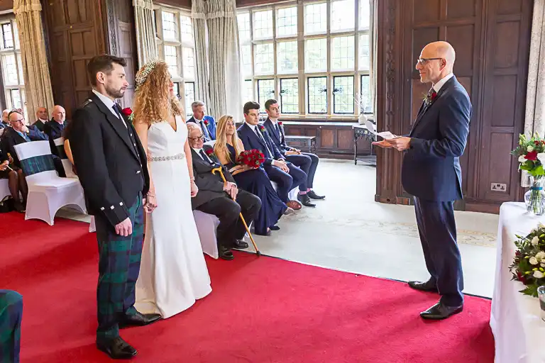 Wedding photography at Fanhams Hall in October, Ware