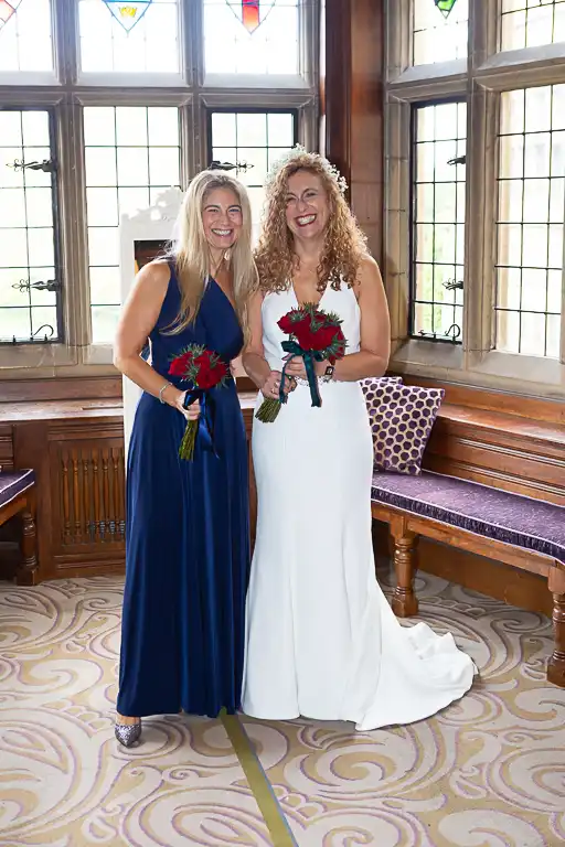 Wedding photography at Fanhams Hall in October, Ware