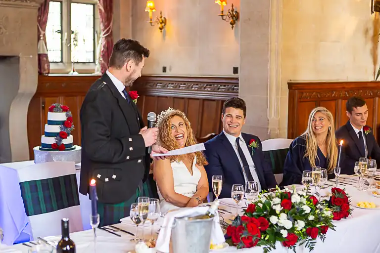 Wedding photography at Fanhams Hall in October, Ware