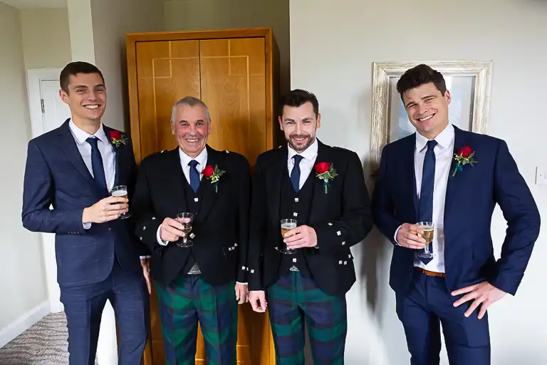 Wedding photography at Fanhams Hall in October, Ware