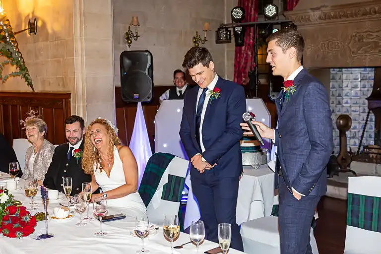 Wedding photography at Fanhams Hall in October, Ware