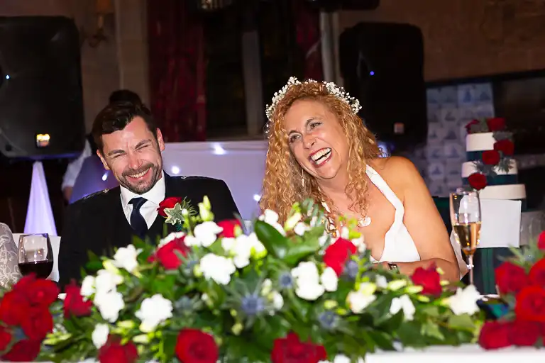 Wedding photography at Fanhams Hall in October, Ware