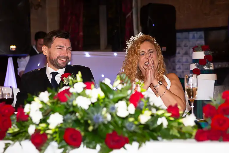 Wedding photography at Fanhams Hall in October, Ware