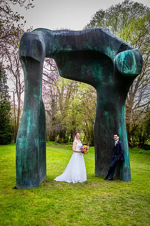 Wedding photography at Henry Moore Studio, Much Hadham