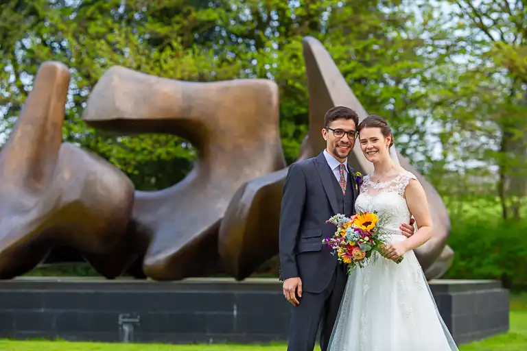 Wedding photography at Henry Moore Studio, Much Hadham