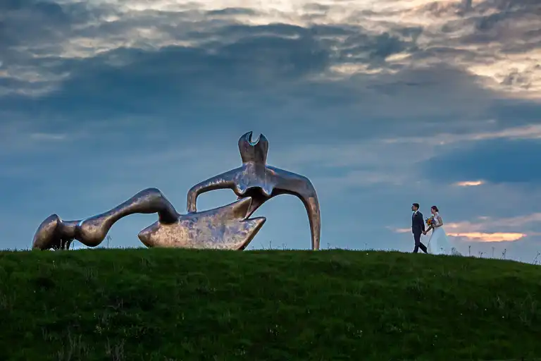 Wedding photography at Henry Moore Studio, Much Hadham