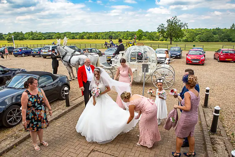 Wedding photography at Knebworth Barns, Knebworth, Hertfordshire