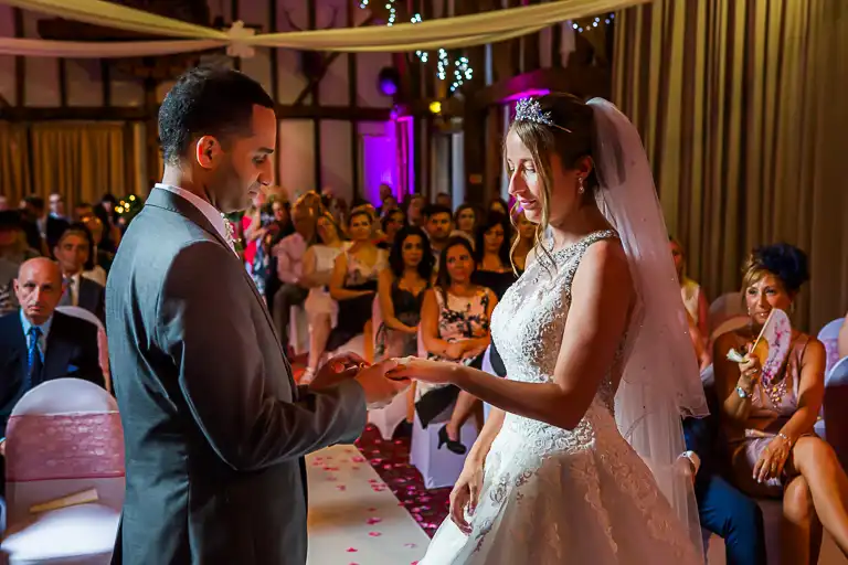 Wedding photography at Knebworth Barns, Knebworth, Hertfordshire