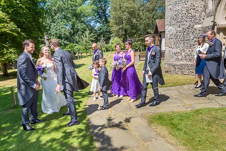 Wedding photography at Shenley Cricket Centre