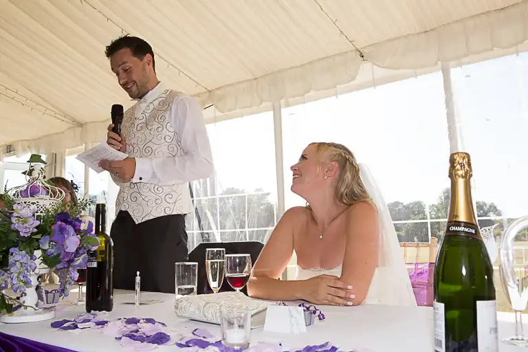 Wedding photography at Shenley Cricket Centre