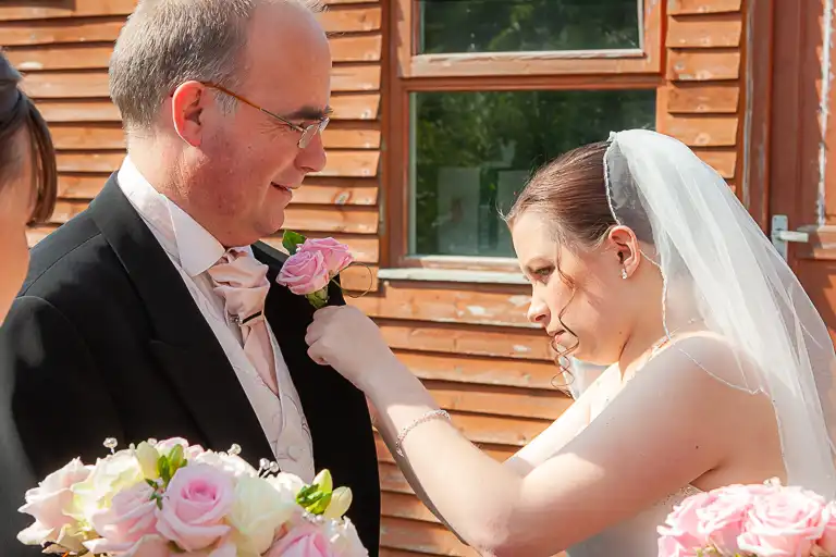 Wedding photography at Towcester Racecourse