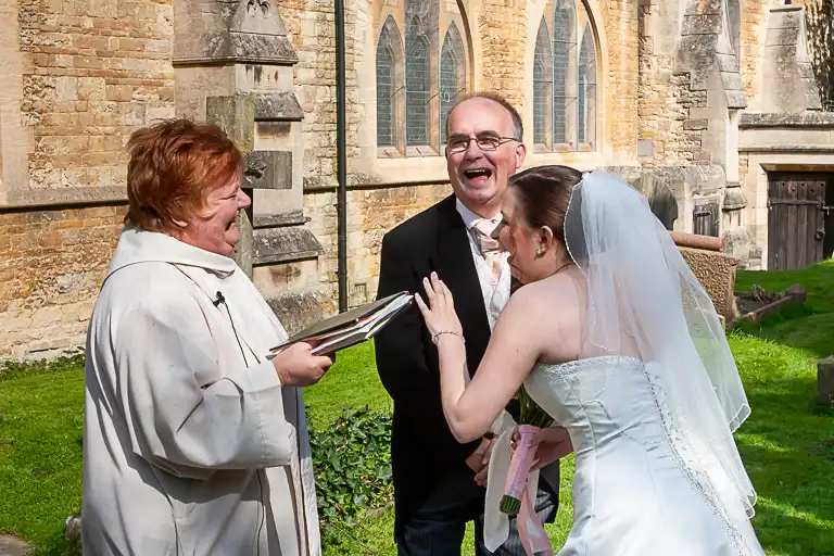 Wedding photography at Towcester Racecourse