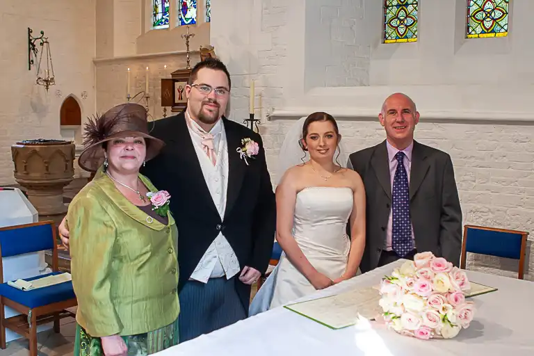 Wedding photography at Towcester Racecourse