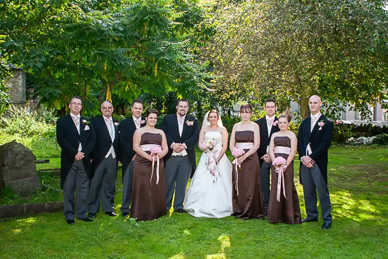 Wedding photography at Towcester Racecourse