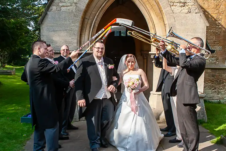 Wedding photography at Towcester Racecourse