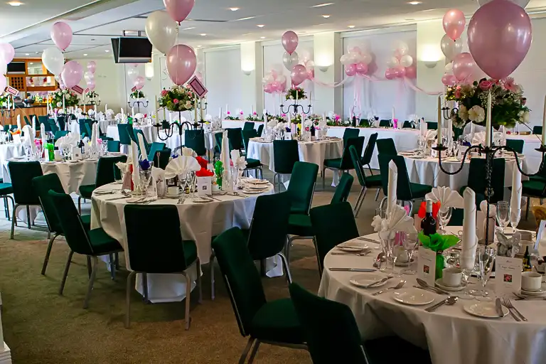 Wedding photography at Towcester Racecourse