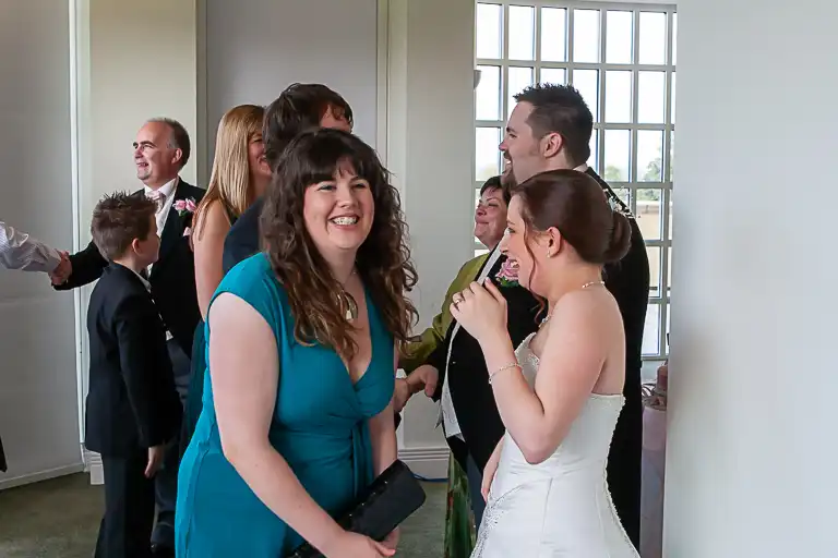 Wedding photography at Towcester Racecourse