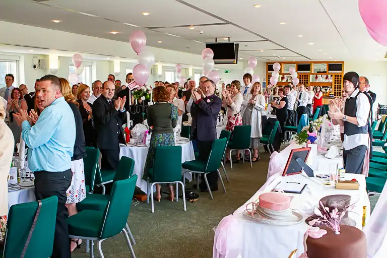 Wedding photography at Towcester Racecourse